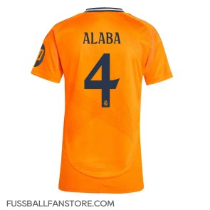 Real Madrid David Alaba #4 Replik Auswärtstrikot Damen 2024-25 Kurzarm